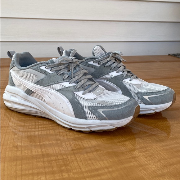 Puma Hypnotic LS Mens Shoes Classic Gray and White Trainers Size 9.5 - Picture 6 of 12